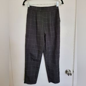Black with stripes high waist slacks